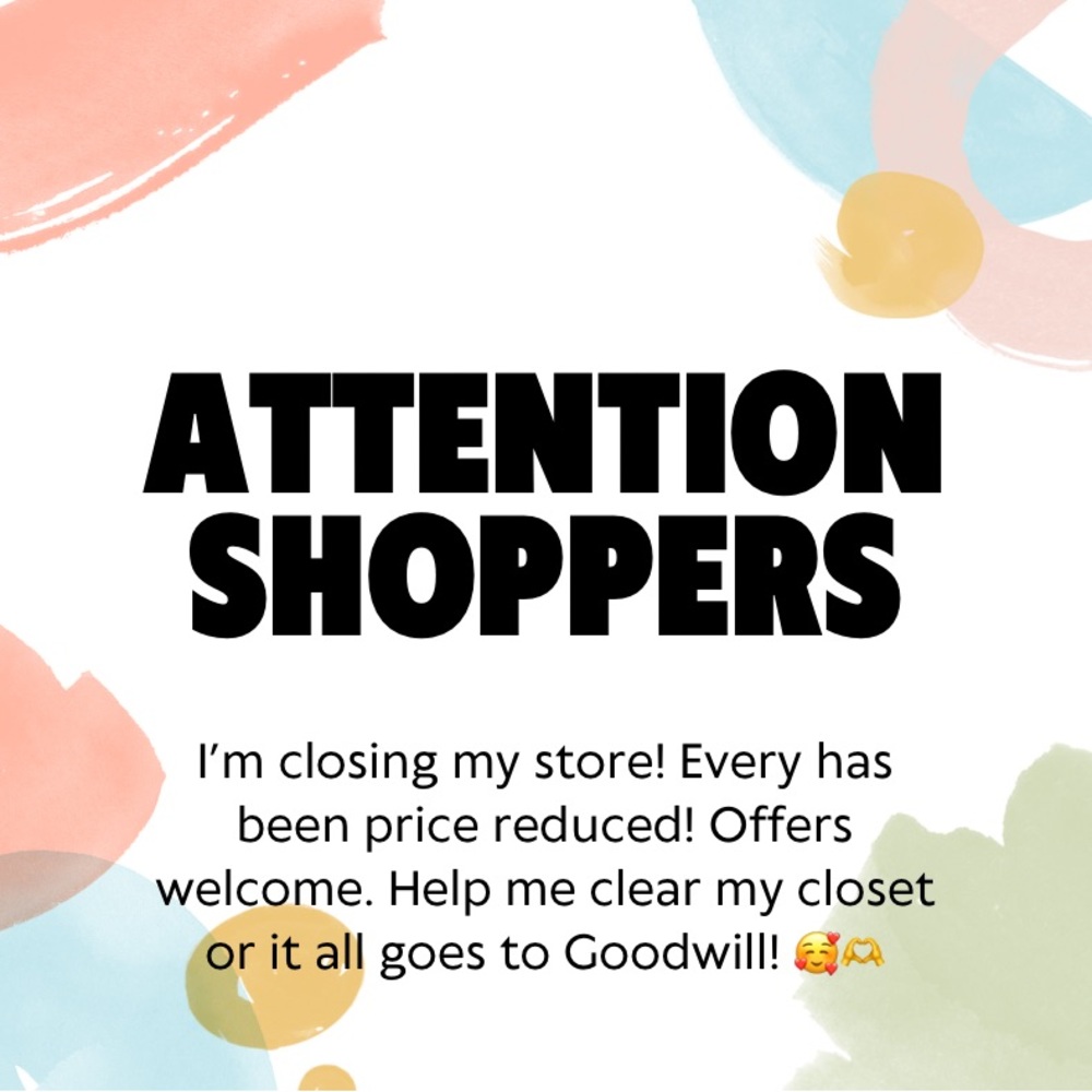 **CLOSING MY POSHMARK STORE - EVERYTHING PRICED TO SELL**